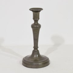 Collection of 18th-19th Century French Pewter Candleholders