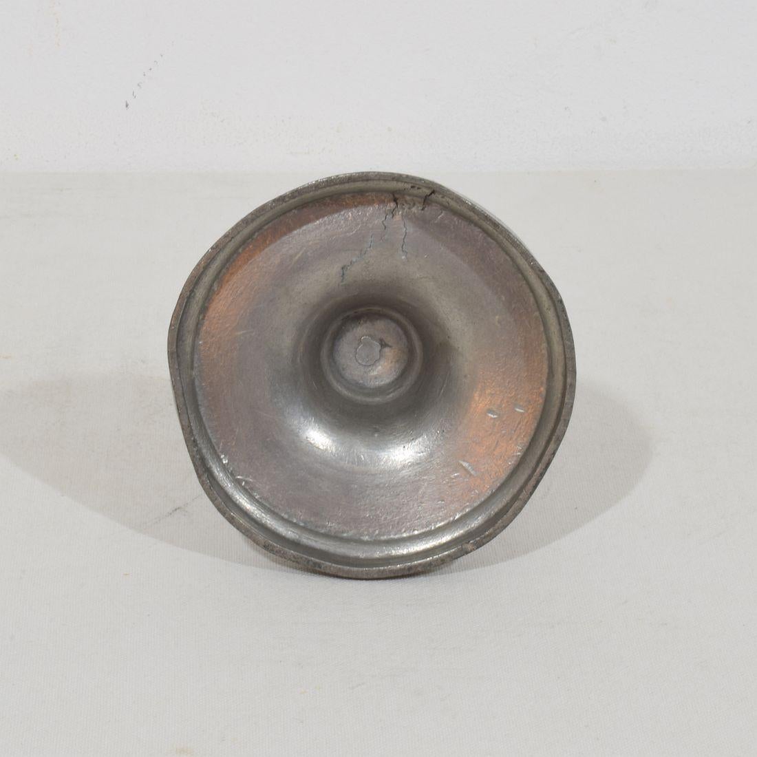 Collection of 18th-19th Century French Pewter Candleholders 15