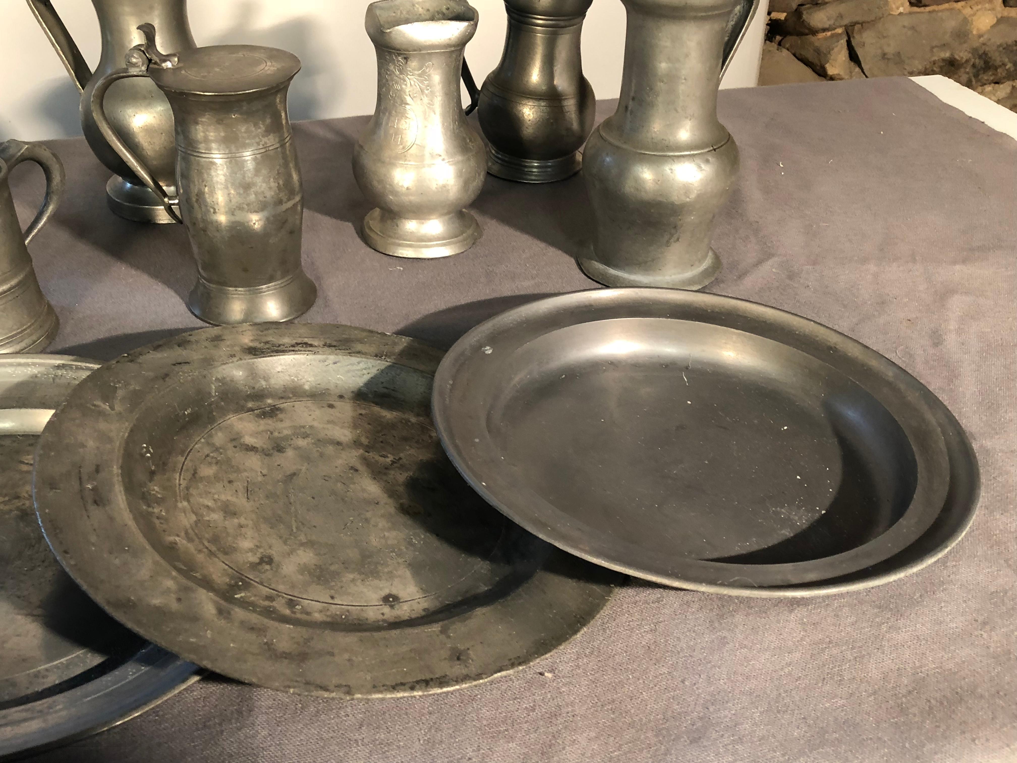 Collection of 18th and 19th Century Pewter 1