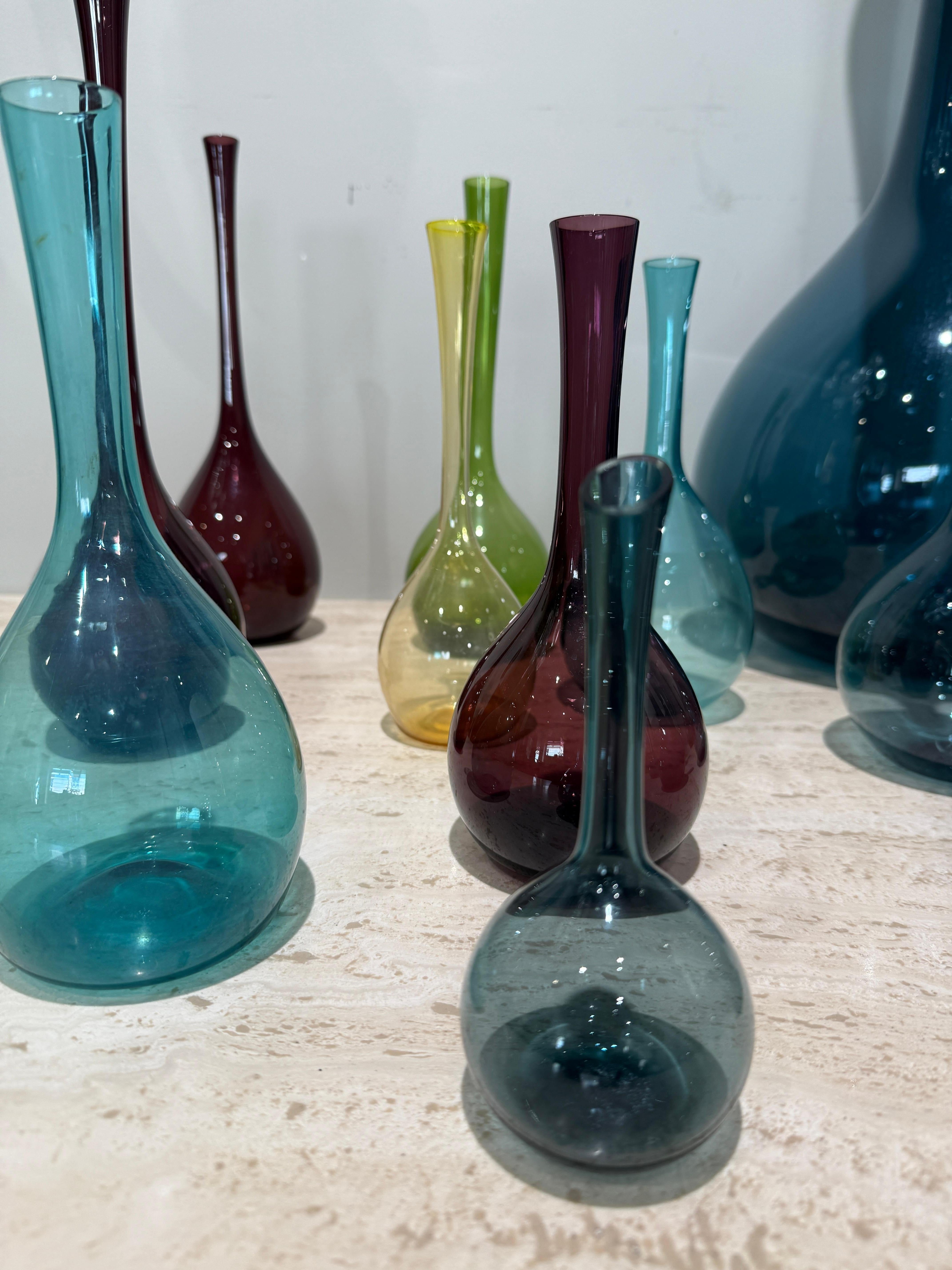 Beautiful collection of 19 vases by Arthur Percy Sweden circa 1960
Size from 18 cm to 75 cm 