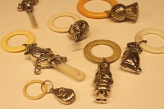 Collection of 19th and 20th Century English and American Sterling Baby Ratles