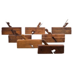 Collection of 19th Century Wooden Carpentry Planes, circa 1850-1920