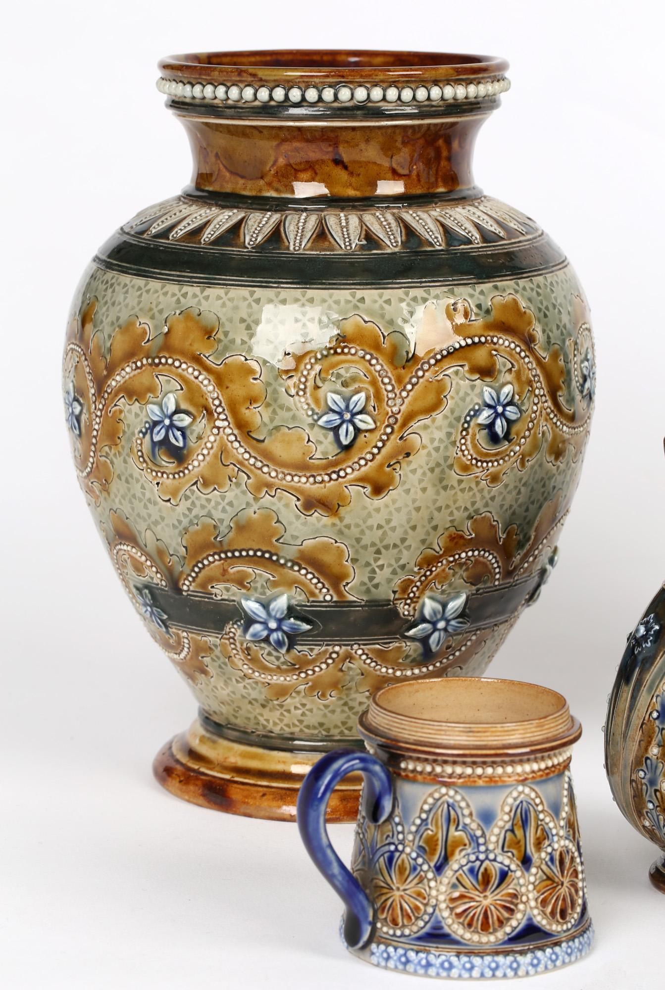 Hand-Painted Collection of 19th Century Art Pottery
