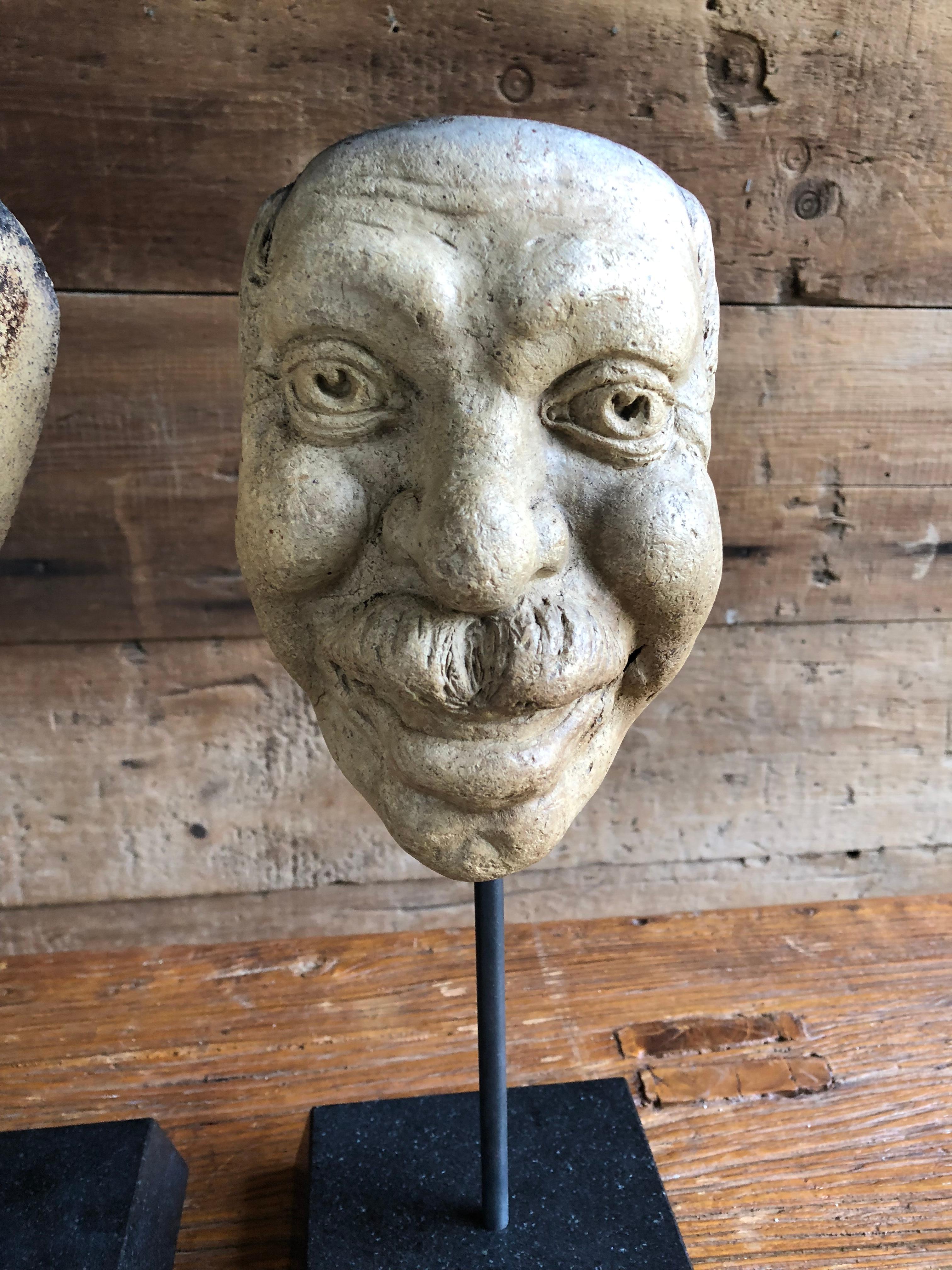 Terracotta Collection of 19th Century Carnival Mask Molds