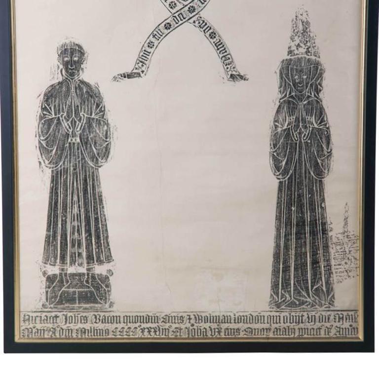Collection of 19th Century English Medieval Brass Rubbings For Sale at