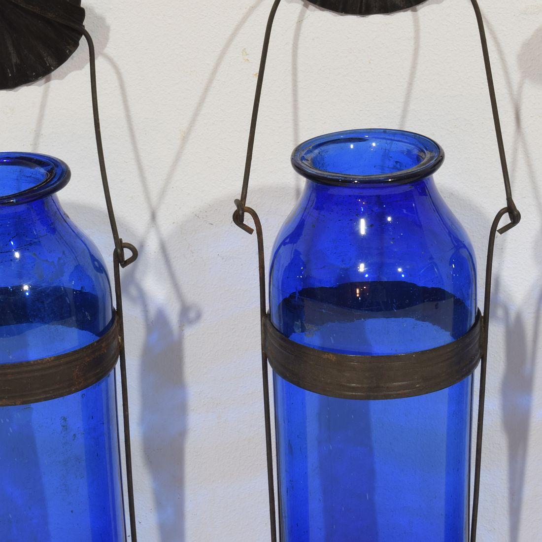 The Collective of 19th Century French Glass Lanterns (Lanternes en verre françaises du 19e siècle) en vente 2