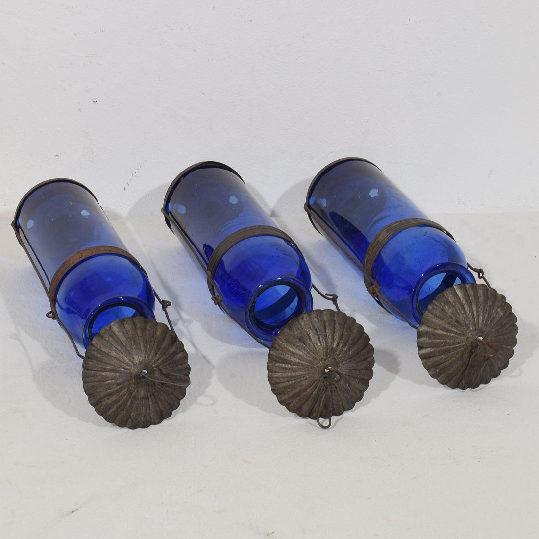 The Collective of 19th Century French Glass Lanterns (Lanternes en verre françaises du 19e siècle) en vente 3