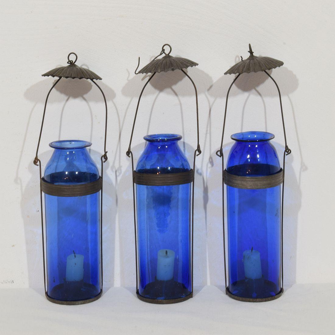 Kollektion französischer Glaslaternen aus dem 19. Jahrhundert (Französische Provence) im Angebot