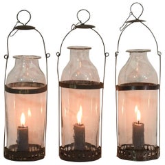 Collection of 19th Century French Glass Lanterns