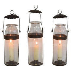 Collection of 19th Century French Glass Lanterns