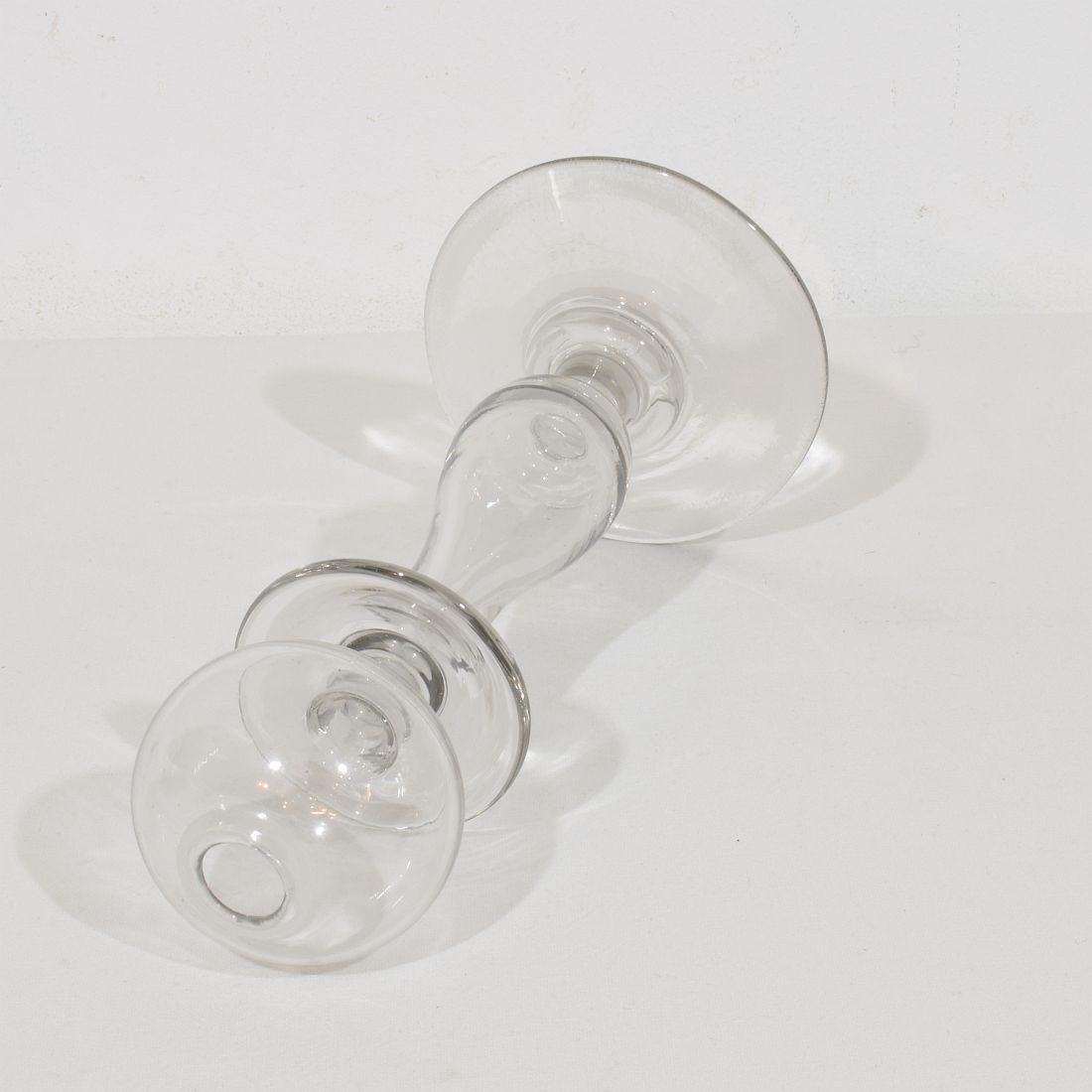 Collection de lampes à huile en verre du 19e siècle de style French Weaver en vente 3