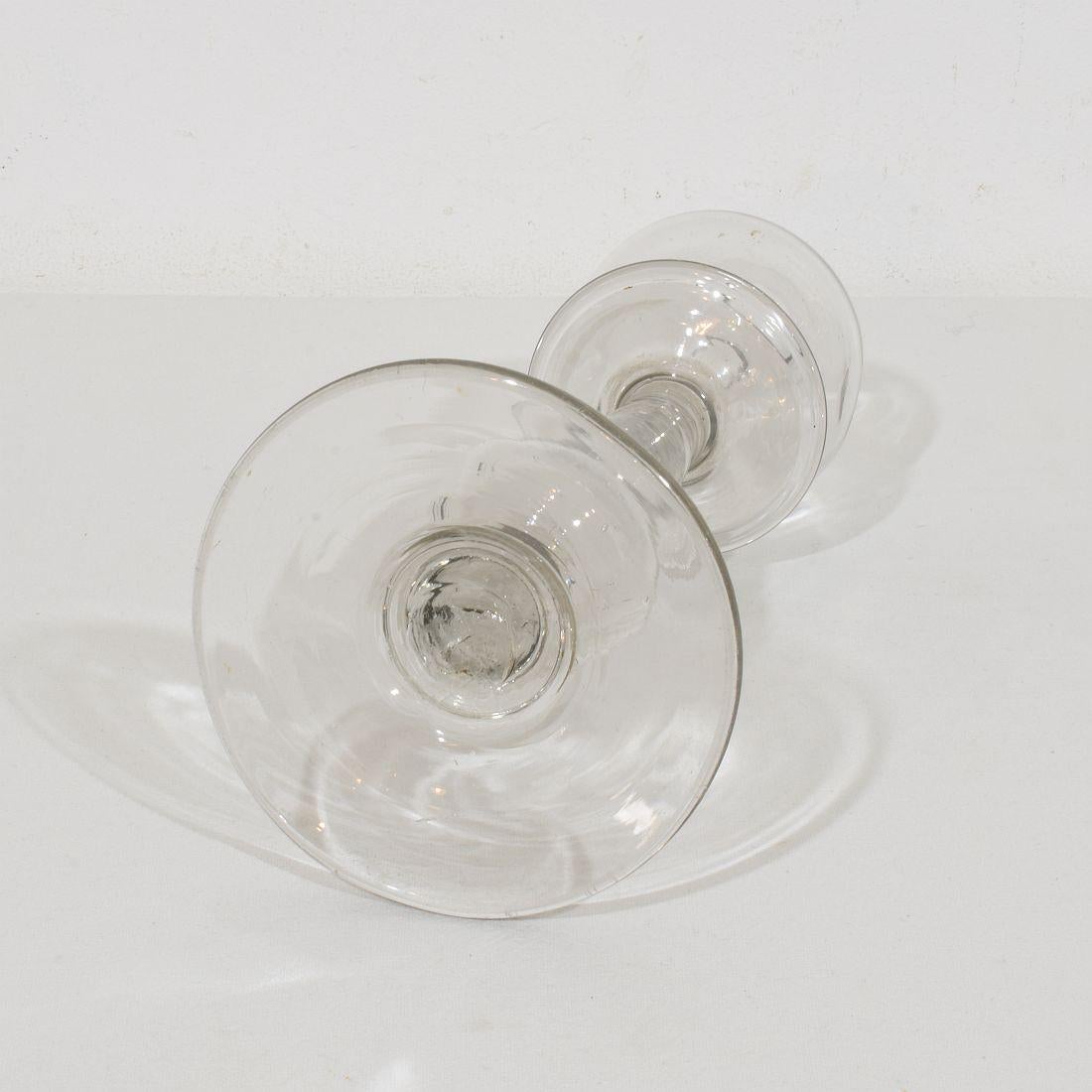 Collezione di lampade a olio Weaver in vetro francesi del XIX secolo in vendita 5