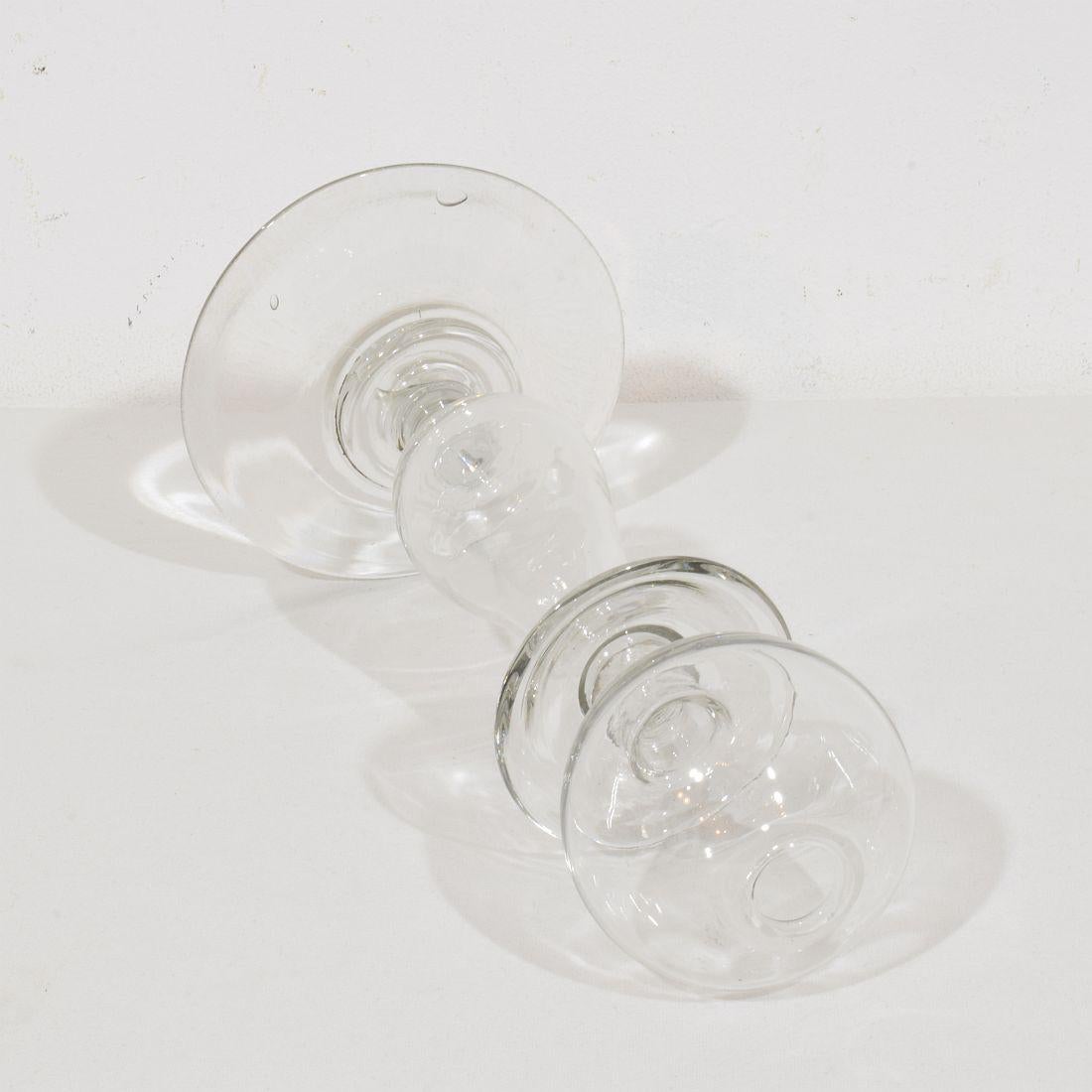 Collection de lampes à huile en verre du 19e siècle de style French Weaver en vente 10