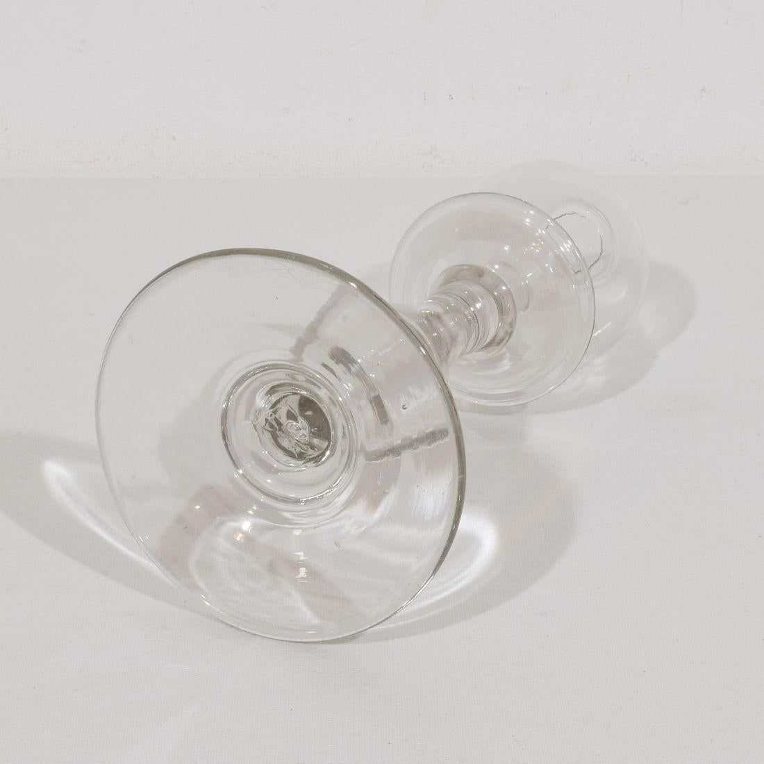 Collezione di lampade a olio Weaver in vetro francesi del XIX secolo in vendita 11