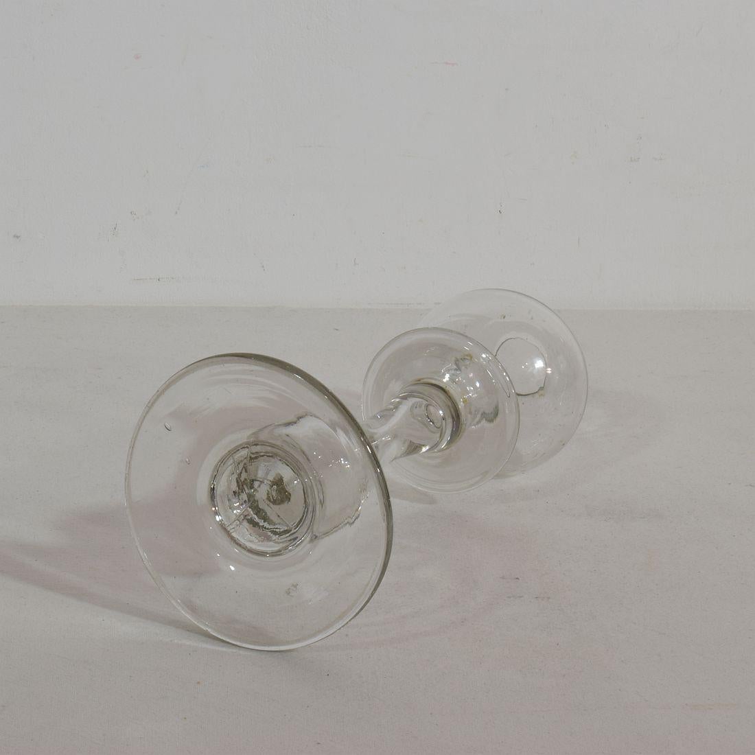 Collection of 19th Century French Glass Weaver Oil Lamps 1