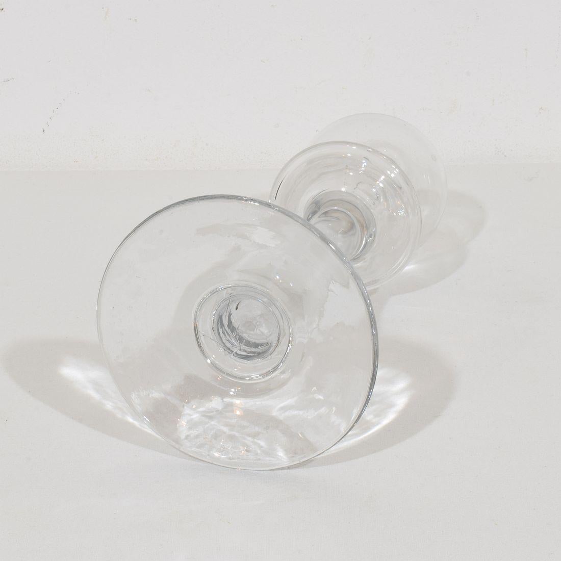 Collection of 19th Century French Glass Weaver Oil Lamps im Zustand „Gut“ im Angebot in Buisson, FR