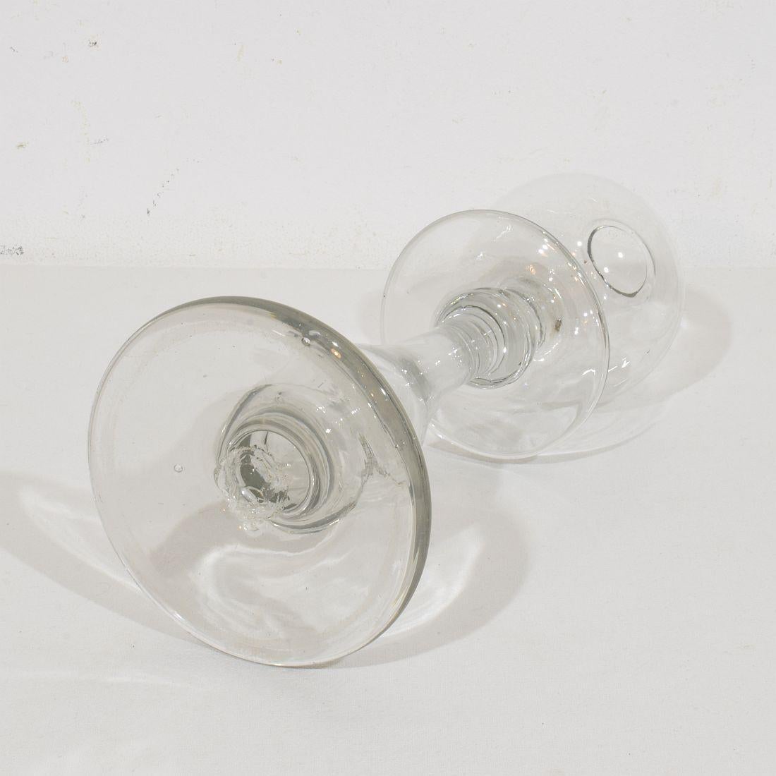 Collezione di lampade a olio Weaver in vetro francesi del XIX secolo In condizioni buone in vendita a Buisson, FR