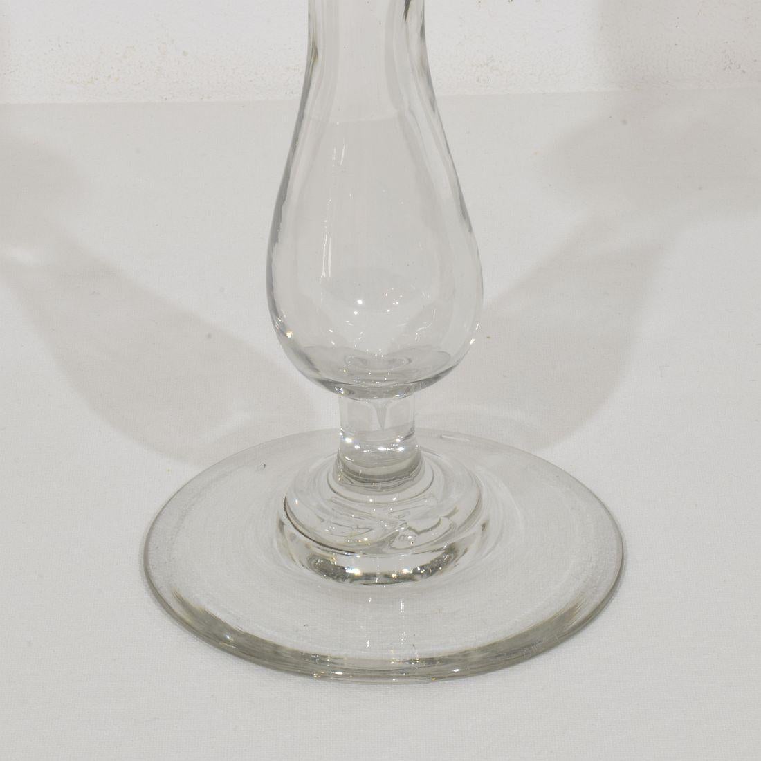 Colección de Lámparas de Aceite de Vidrio Weaver Francesas del Siglo XIX Vidrio soplado en venta