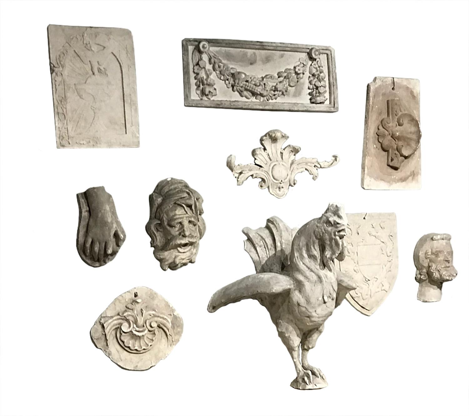 French Collection of 19th Century Plaster Work
