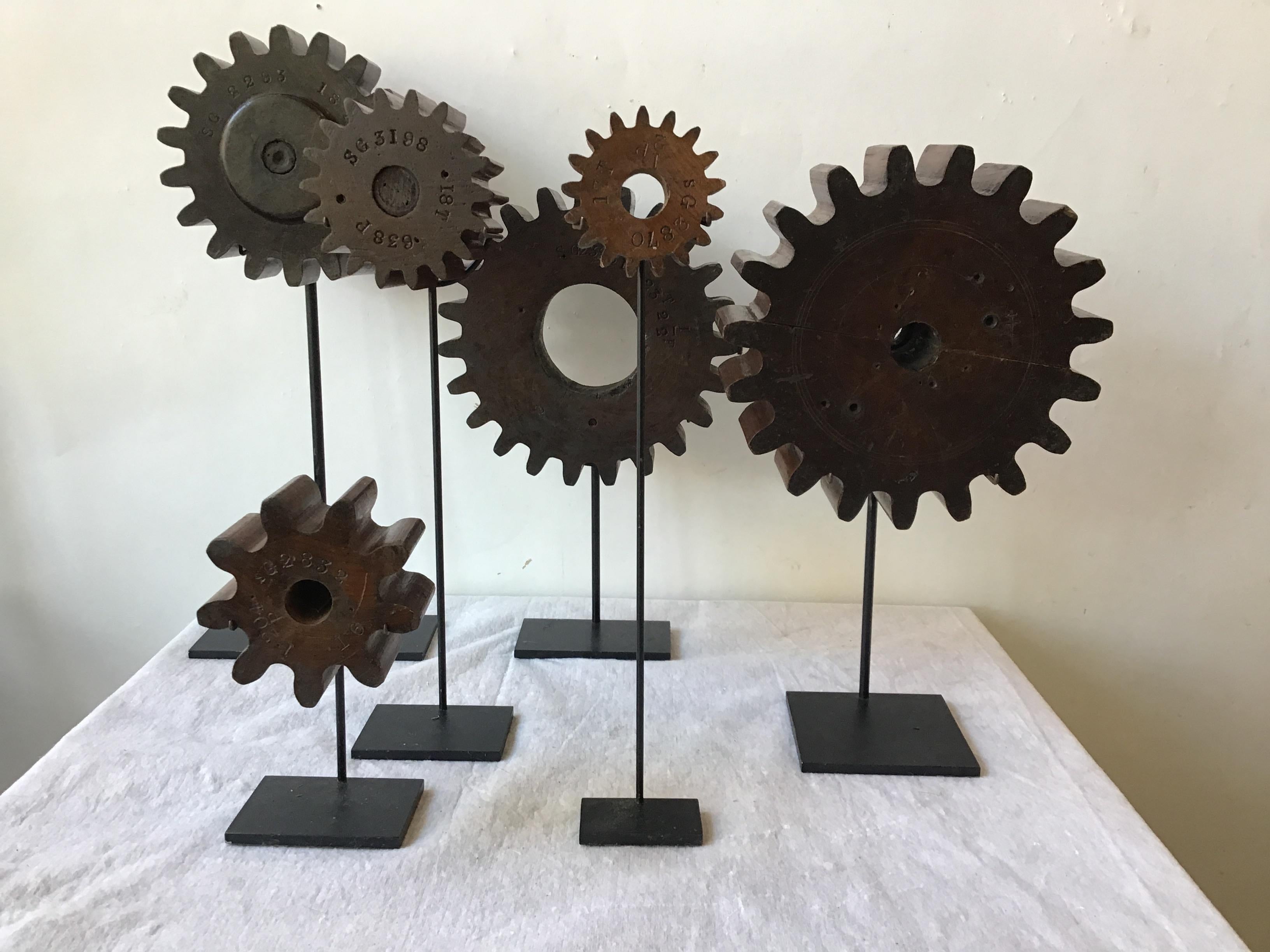 Collection of 19th Century Wood Gears 1