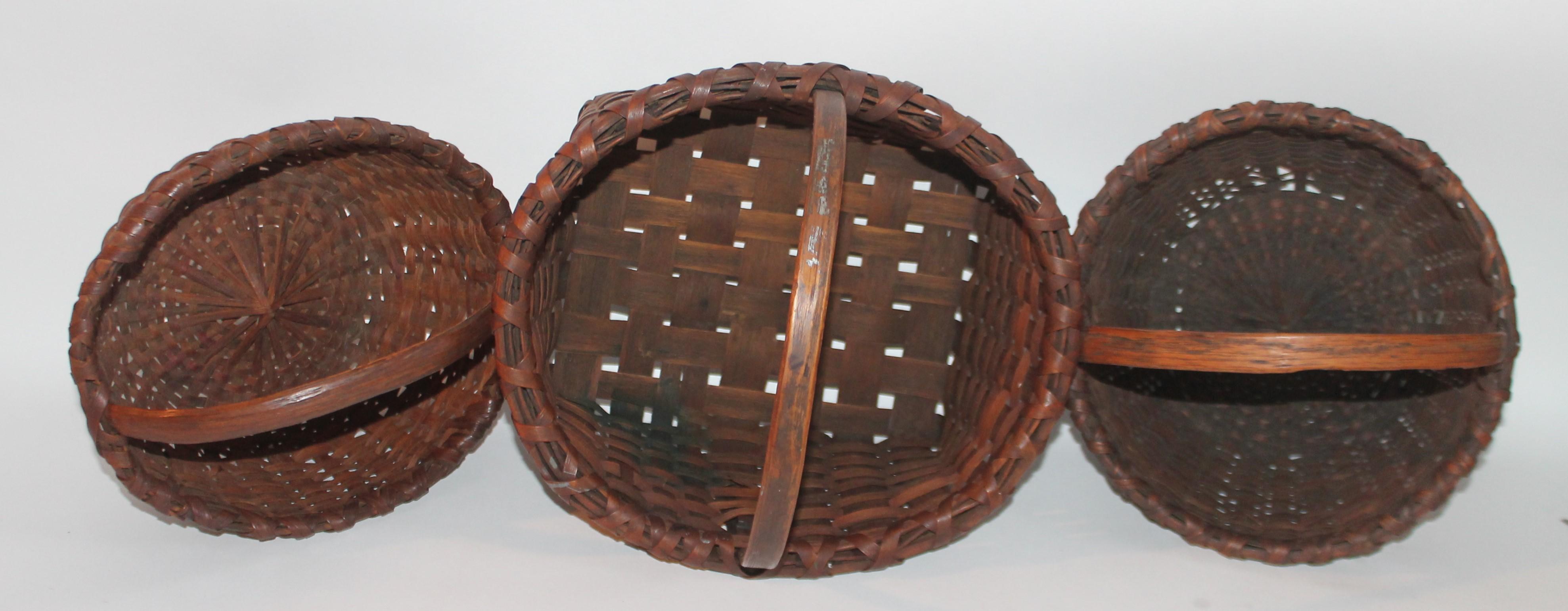 Adirondack Collection of 19th Century Baskets For Sale