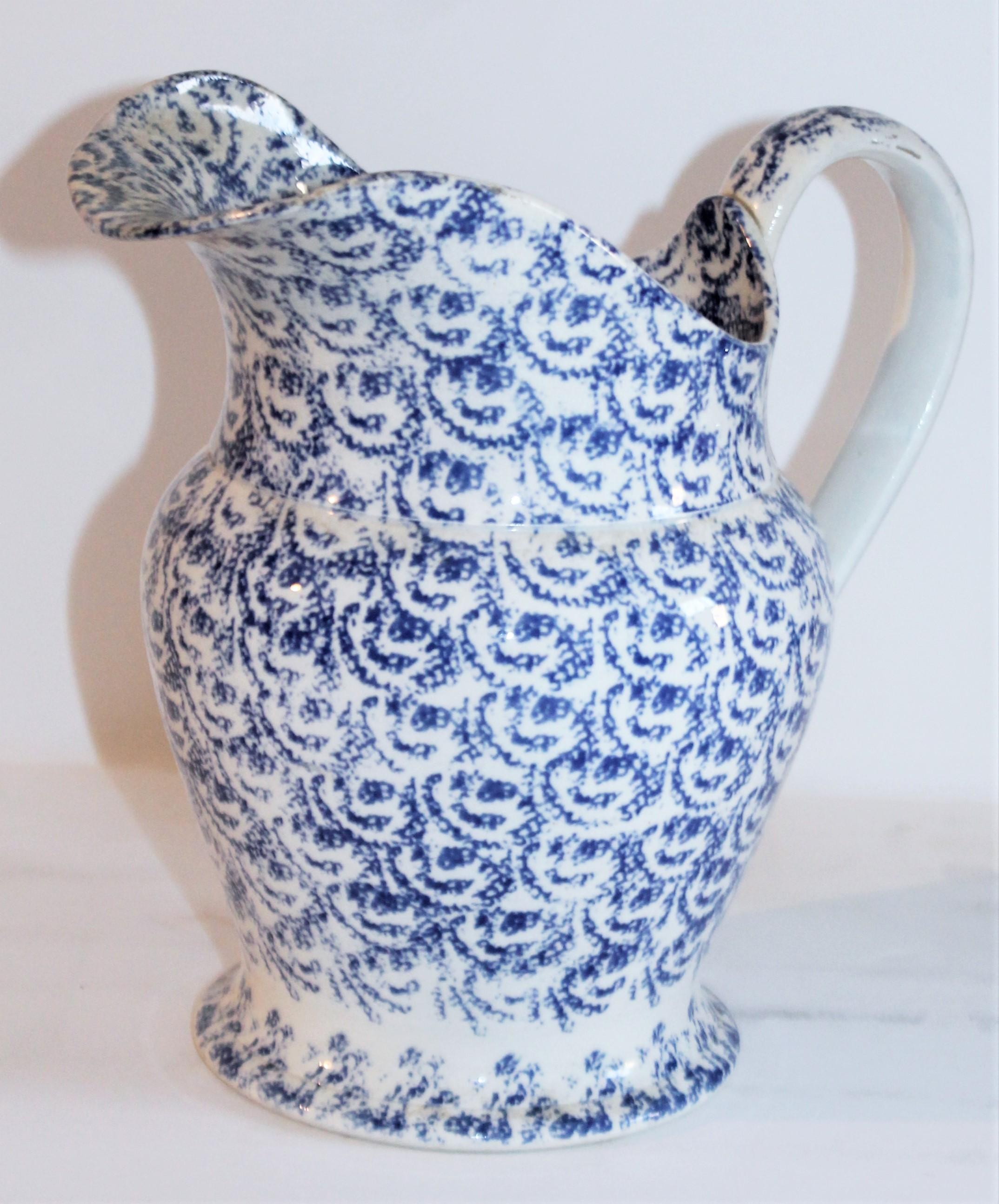American Collection of 19th Century Spatter Ware /  Soft Paste Pitchers, 3 For Sale