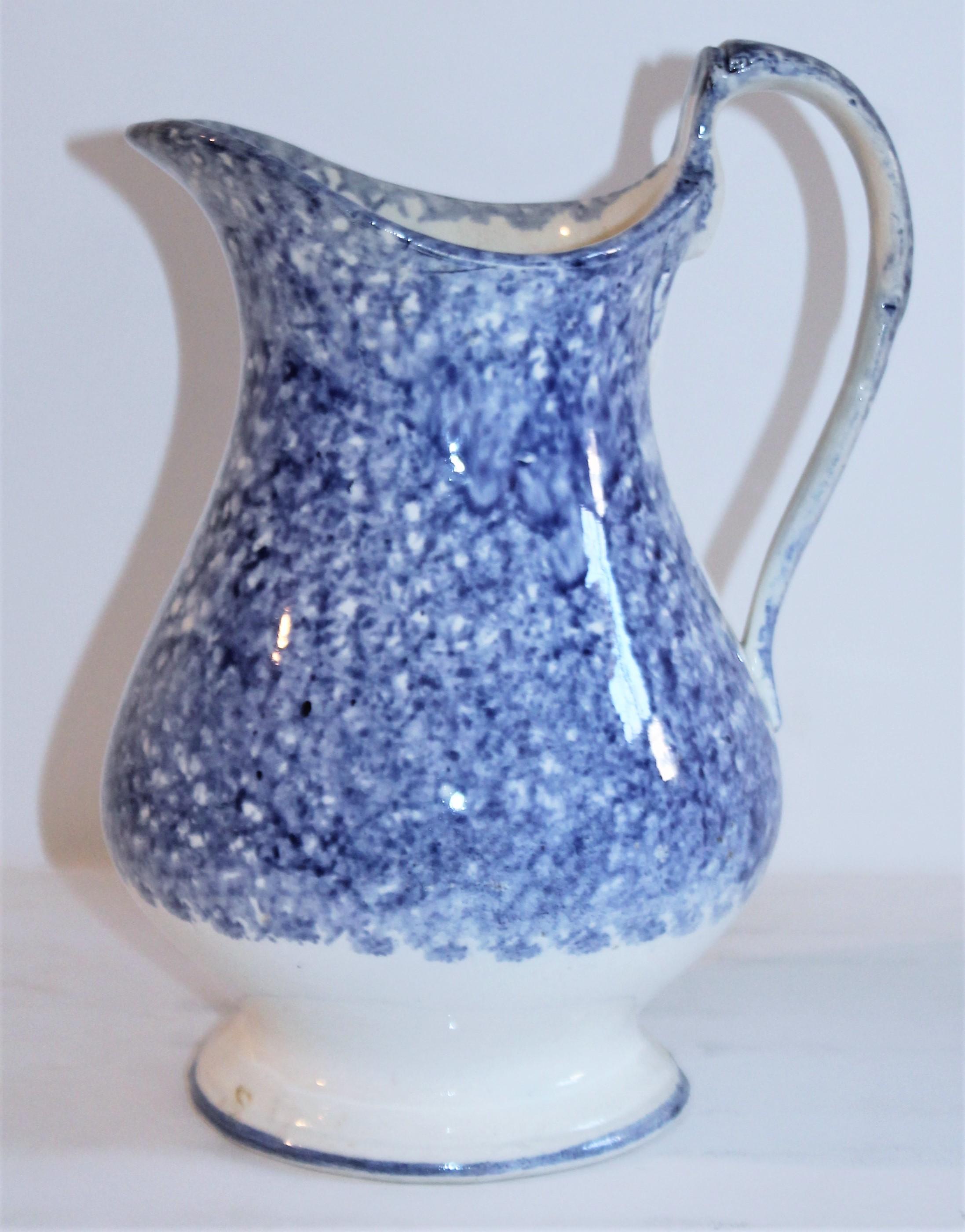 Hand-Crafted Collection of 19th Century Spatter Ware /  Soft Paste Pitchers, 3 For Sale