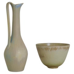 Collection of 2 Ceramic Vessels by Gunnar Nylund Rörstrand Sweden, 1950s