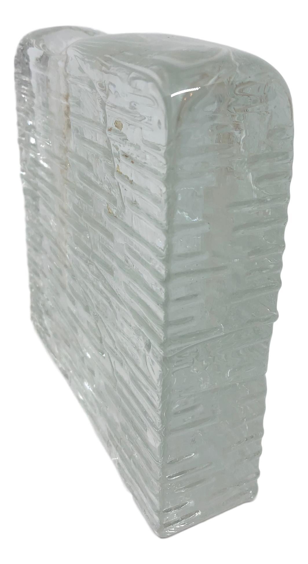 Collection of 2 Ice Block Glass 