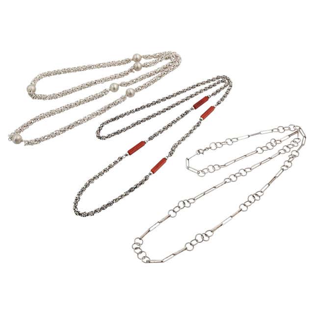 Combined Chain, 925 Silver For Sale at 1stDibs