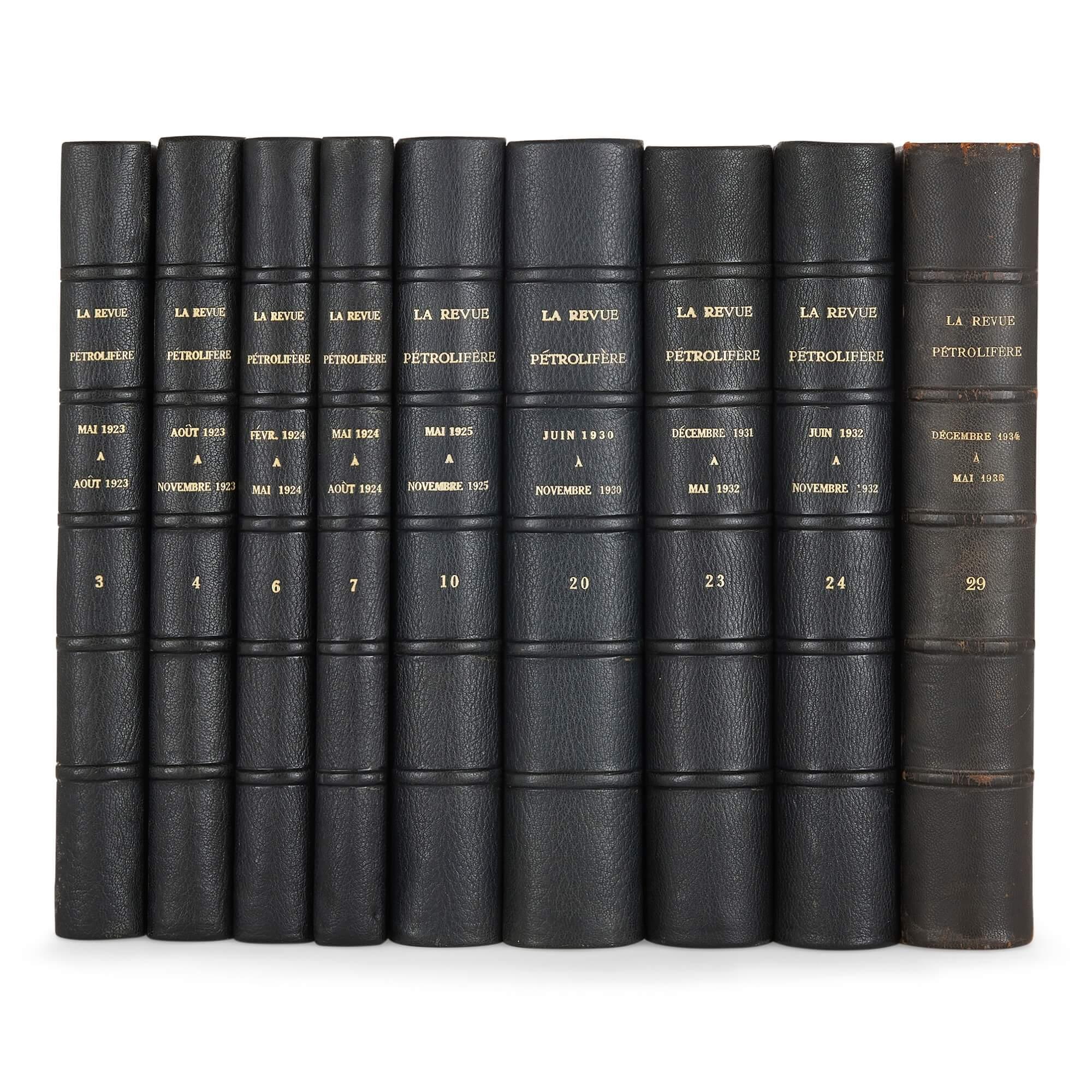 European Collection of 20th Century Books Relating to the Oil Industry For Sale