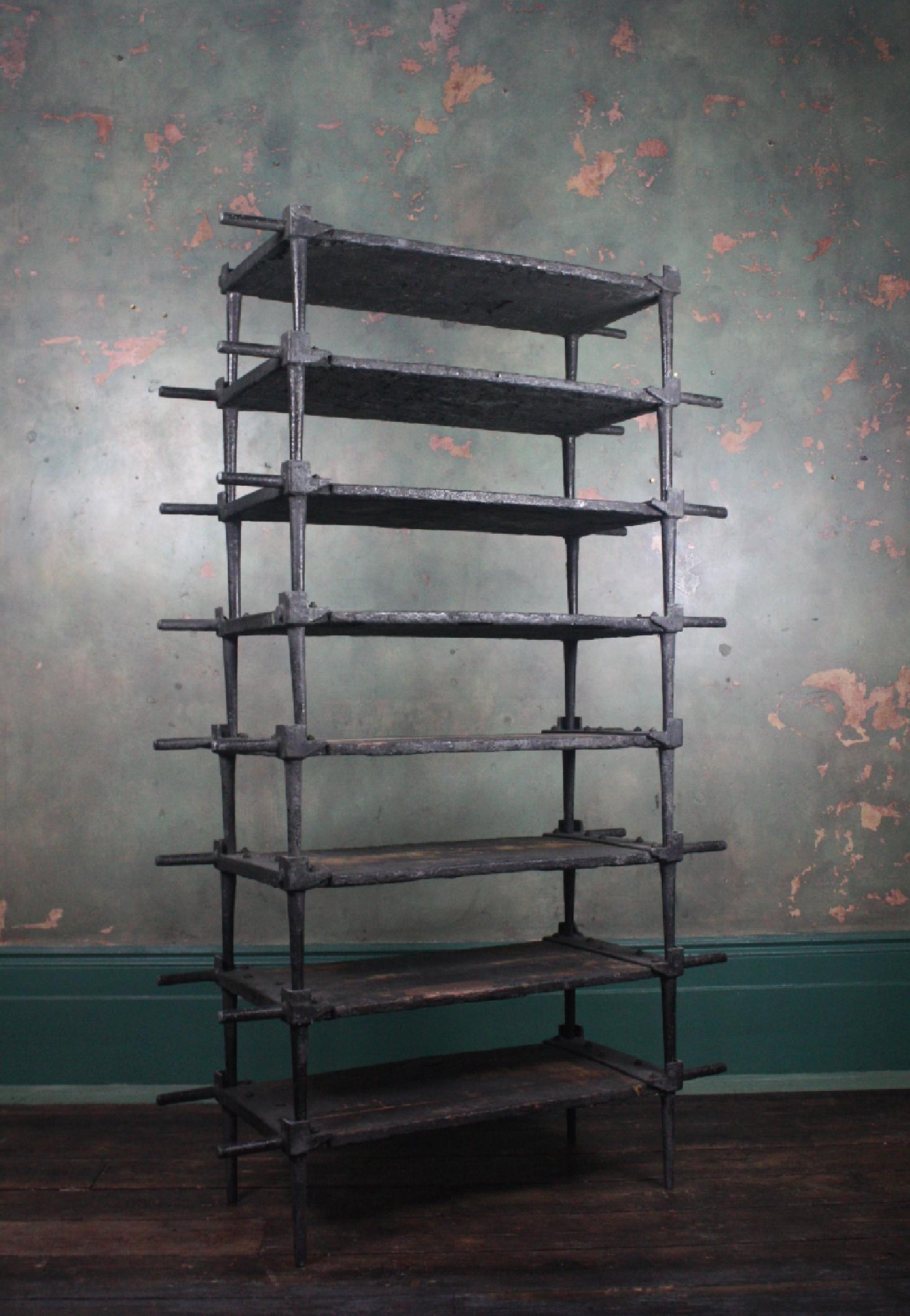 Cast Collection of 24 Victorian Foundry Cooling Racks Shelves Blacksmith