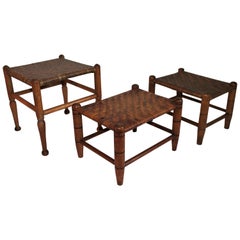 Collection of 3, 19th Century Foot Stools