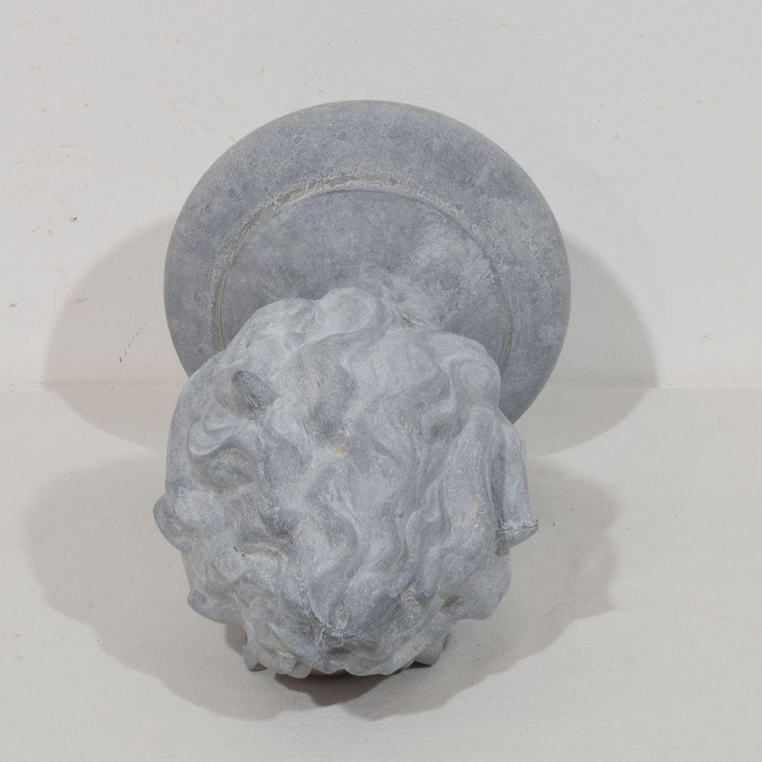 Collection of 3, 19th Century French Zinc Flame Roof Finials For Sale 14