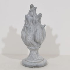 Collection of 3, 19th Century French Zinc Flame Roof Finials