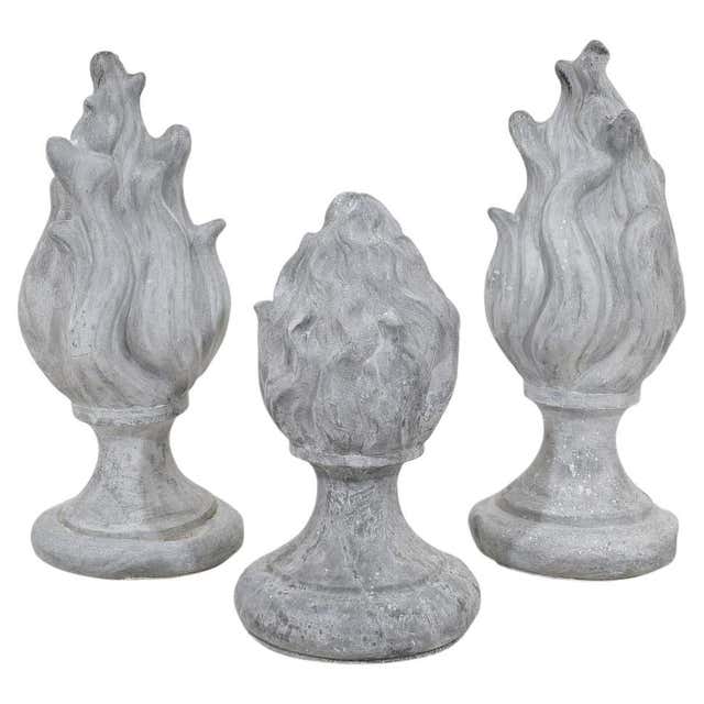 A Large-Scaled Pair of French Gothic Style Zinc Roof Finials at 1stDibs ...