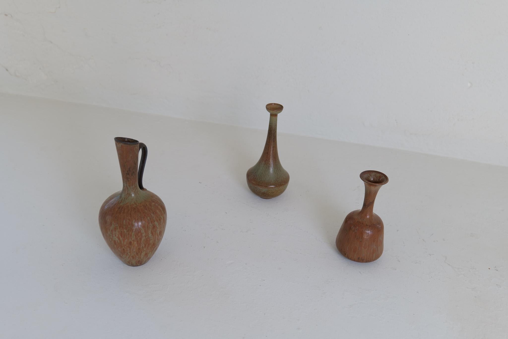 Collection'S 3 keramische Gefäße von Gunnar Nylund Rörstrand Schweden, 1950er Jahre im Angebot 3