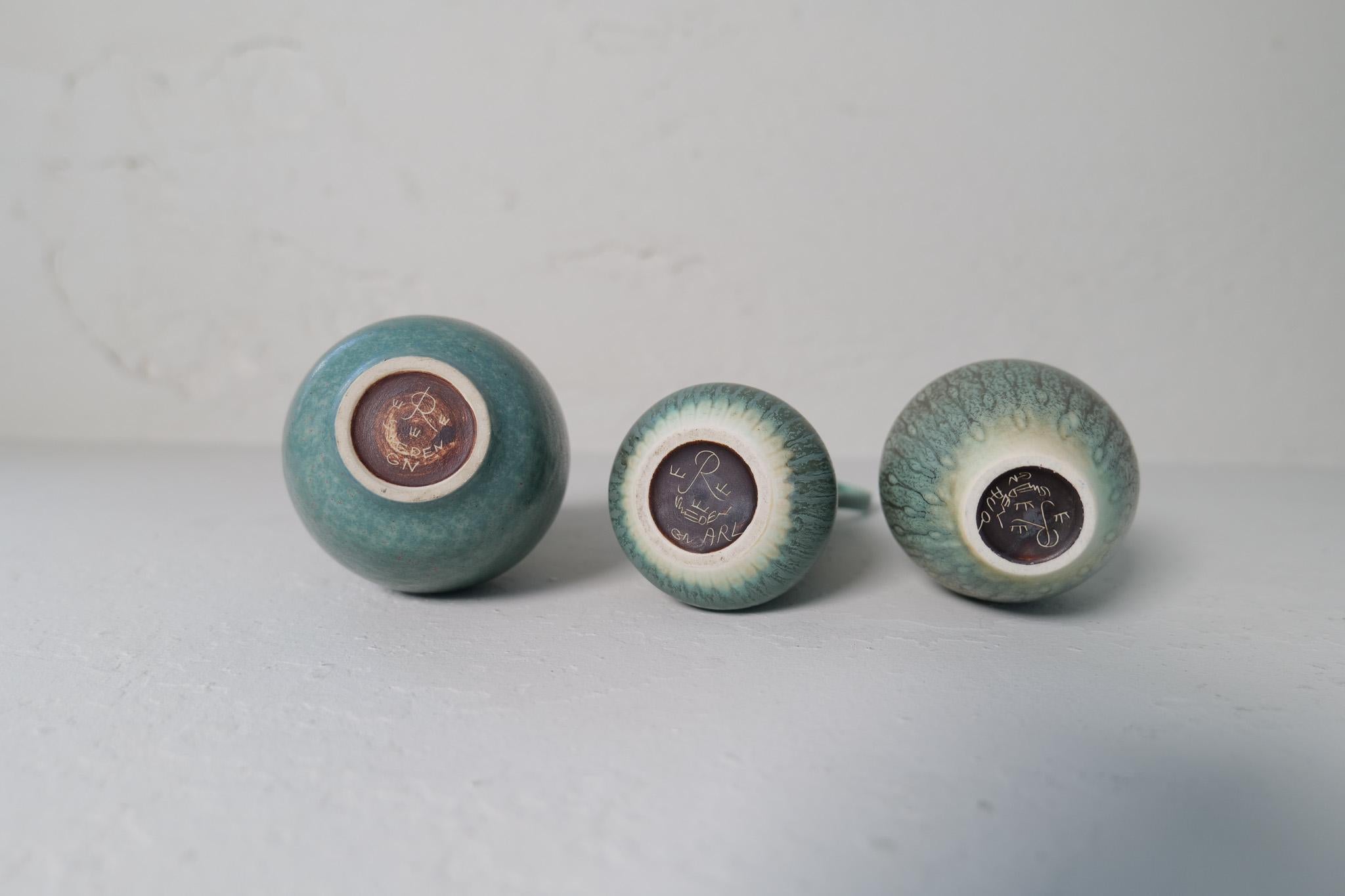 Collection'S 3 keramische Gefäße von Gunnar Nylund Rörstrand Schweden, 1950er Jahre im Angebot 3