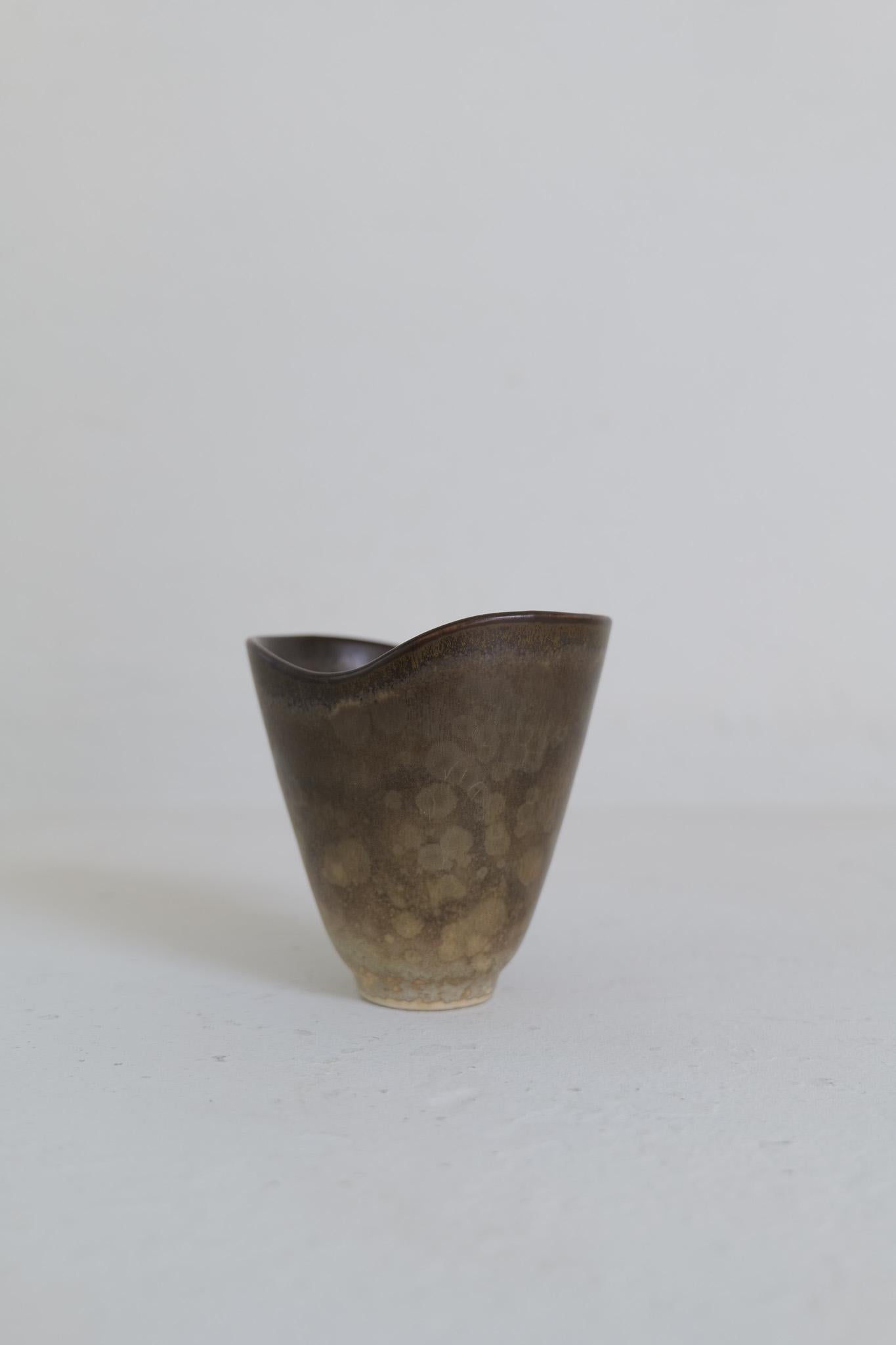 Colección de 3 Vasos de Cerámica de Gunnar Nylund Rörstrand Suecia, años 50 en venta 7
