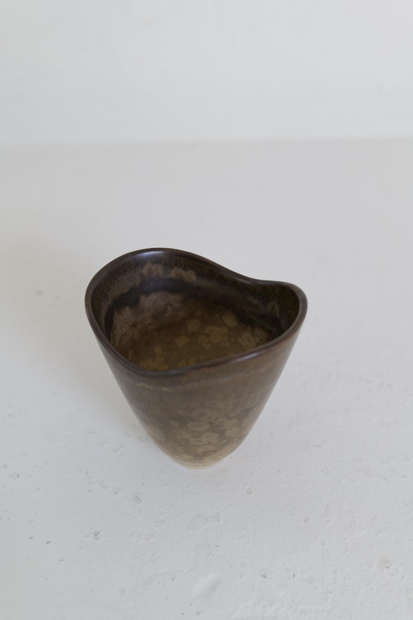 Colección de 3 Vasos de Cerámica de Gunnar Nylund Rörstrand Suecia, años 50 en venta 8