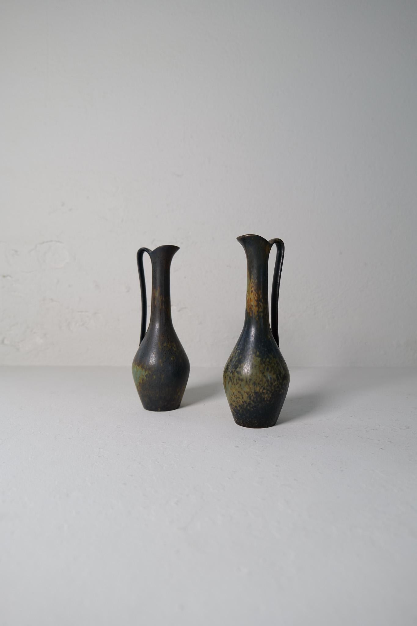 Colección de 3 Vasos de Cerámica de Gunnar Nylund Rörstrand Suecia, años 50 en venta 1