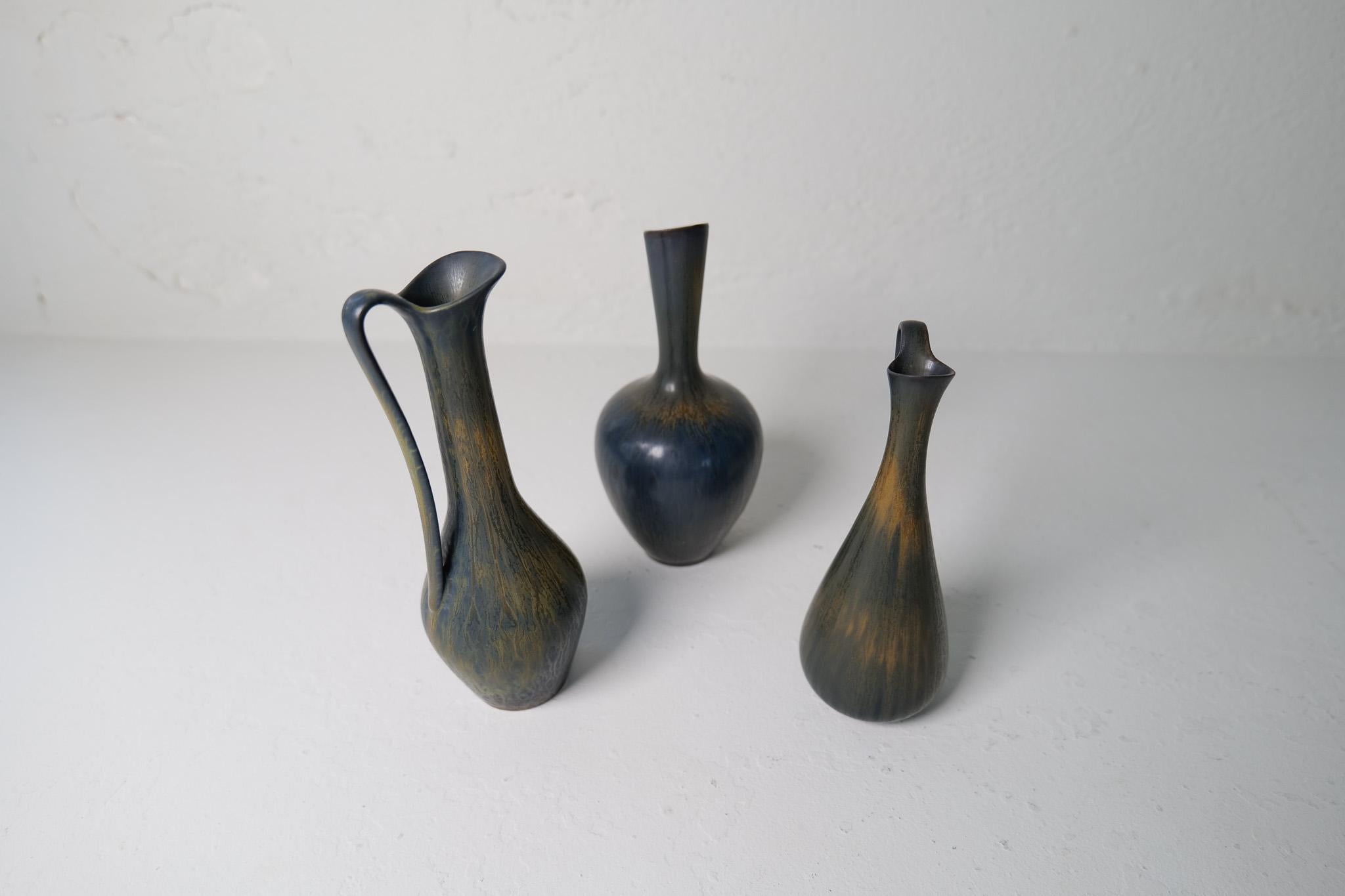 Collection'S 3 keramische Gefäße von Gunnar Nylund Rörstrand Schweden, 1950er Jahre im Angebot 1