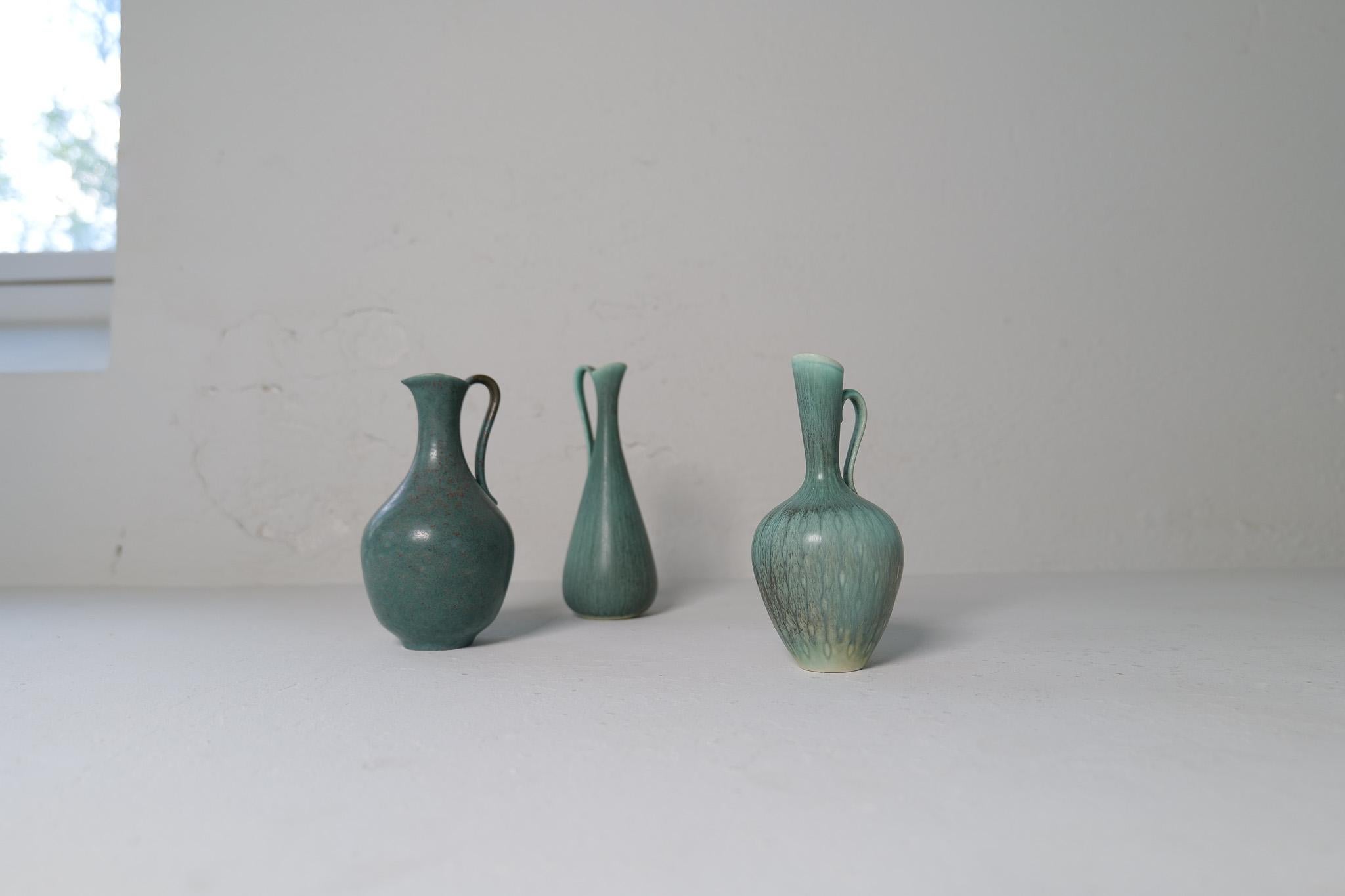 Collection'S 3 keramische Gefäße von Gunnar Nylund Rörstrand Schweden, 1950er Jahre im Angebot 1
