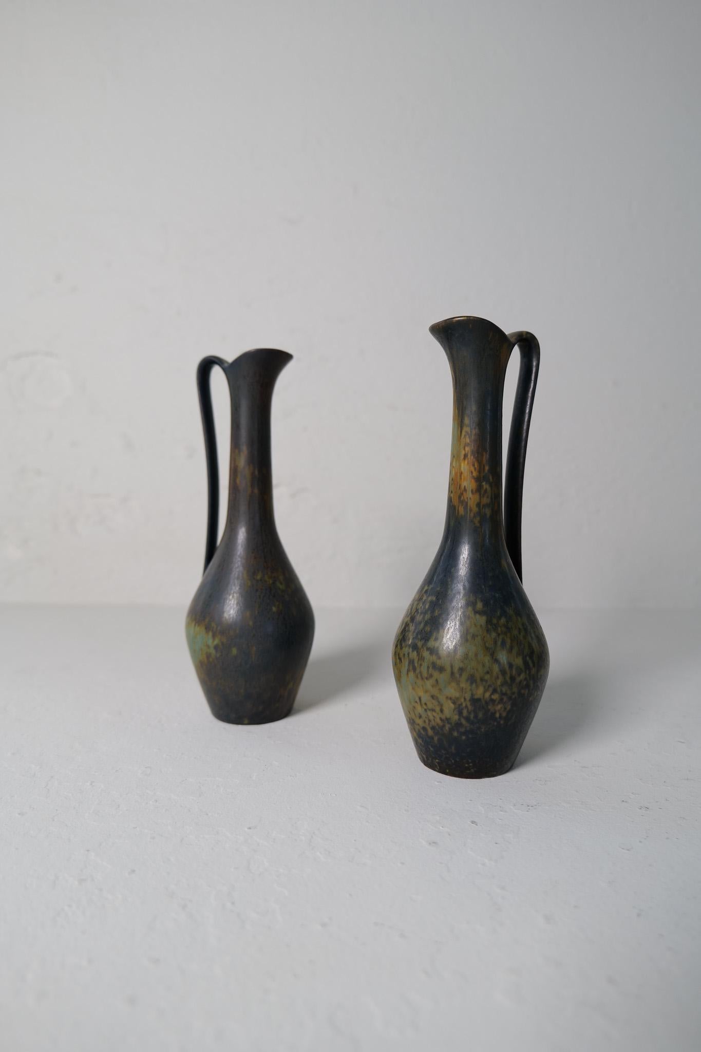 Colección de 3 Vasos de Cerámica de Gunnar Nylund Rörstrand Suecia, años 50 en venta 2