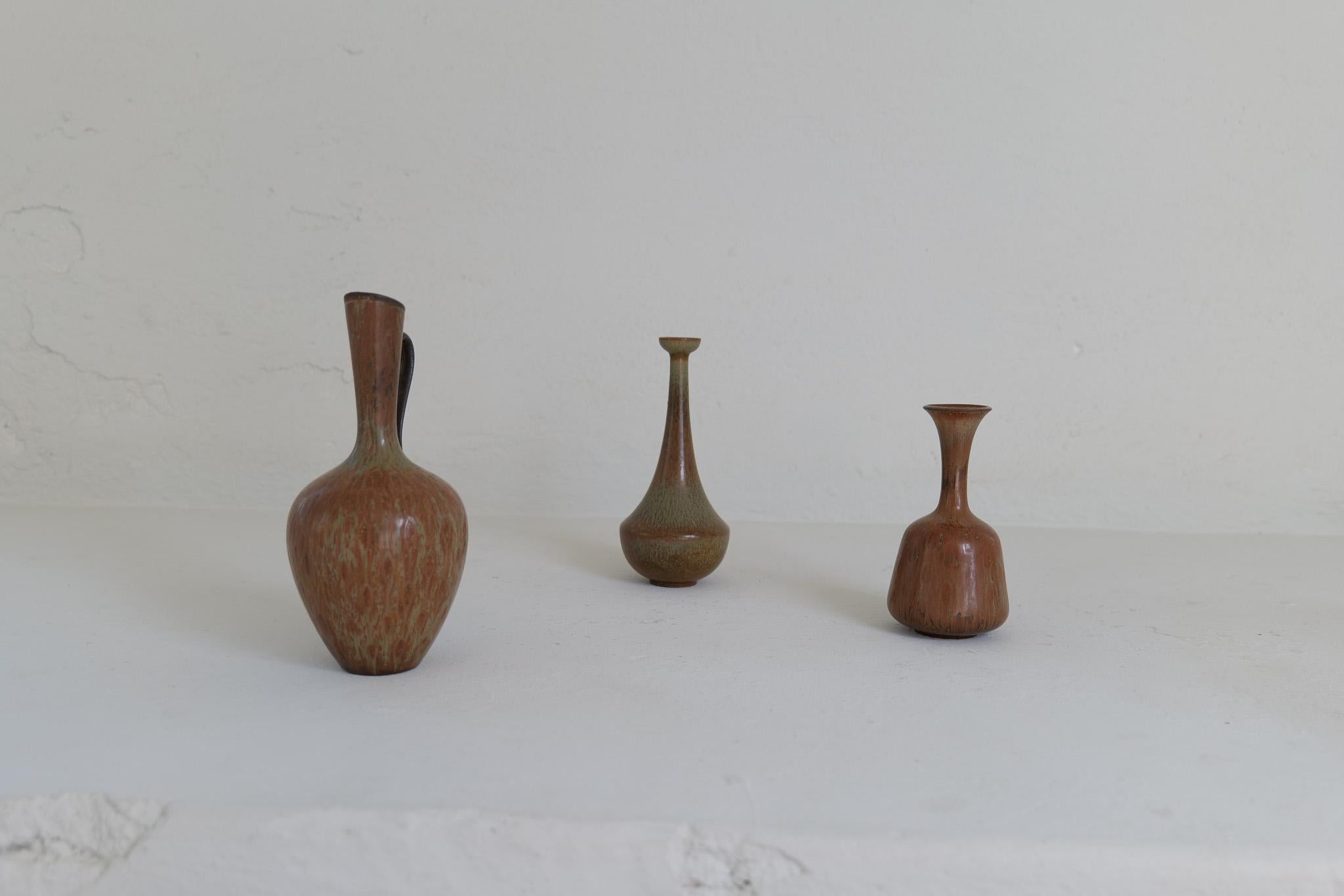 Collection'S 3 keramische Gefäße von Gunnar Nylund Rörstrand Schweden, 1950er Jahre im Angebot 2