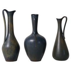 Collection of 3 Ceramic Vessels by Gunnar Nylund Rörstrand Sweden, 1950s