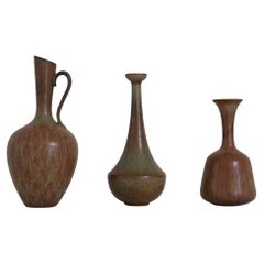 Collection of 3 Ceramic Vessels by Gunnar Nylund Rörstrand Sweden, 1950s