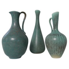 Collection of 3 Ceramic Vessels by Gunnar Nylund Rörstrand Sweden, 1950s
