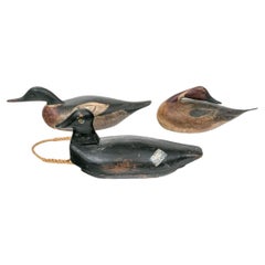 Collection Of 3 Duck Decoys Including One Antique