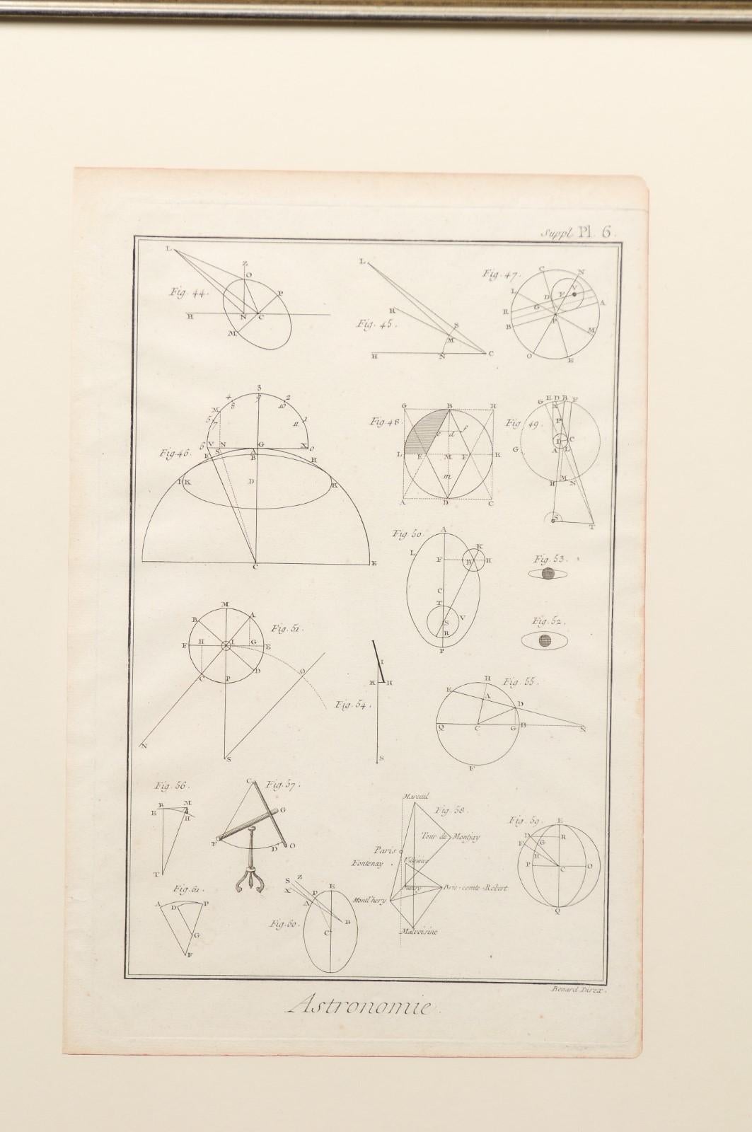 Collection of 3 Framed 18th Century Bernard Direx Geometric Renderings 4